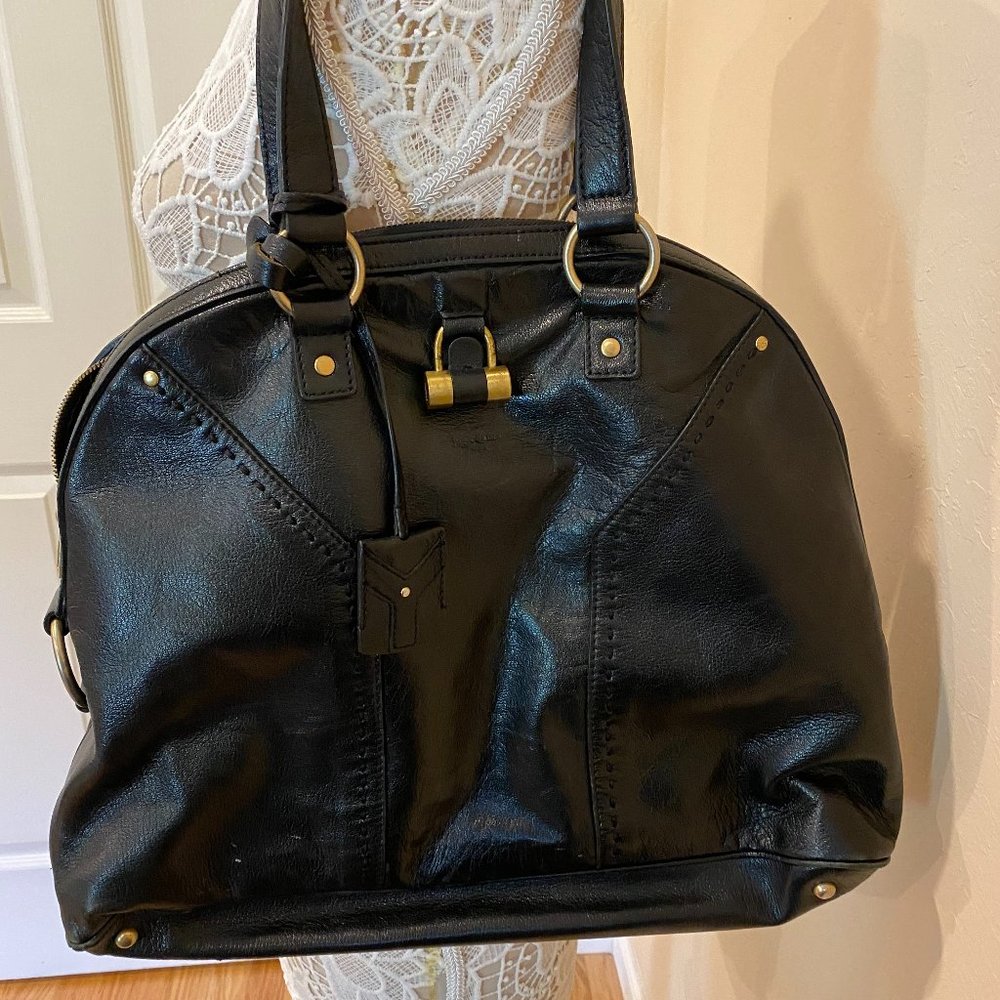 Yves Saint Laurent rive gauche black bag